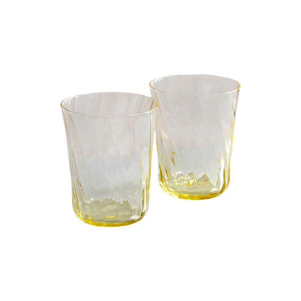 Concave glas 2 stk., citrin, Stilleben