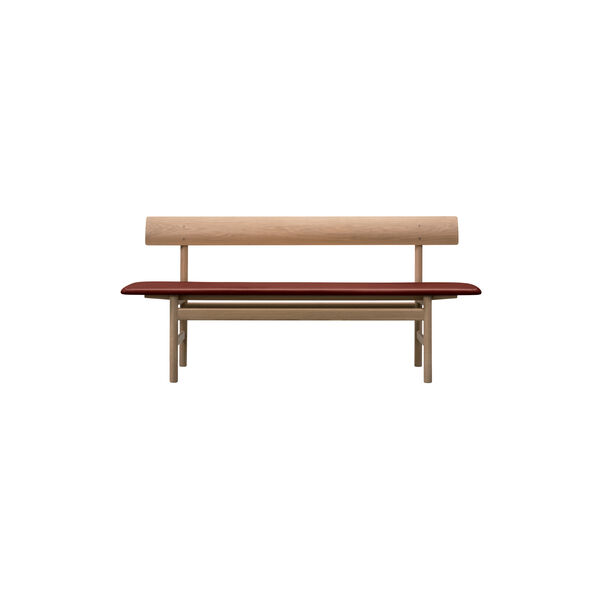 The Mogensen Bench bænk, olieret eg/burnt sienna, Fredericia Furniture