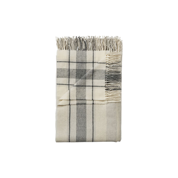 EMBRACE Throw, grey check, CARE BY ME