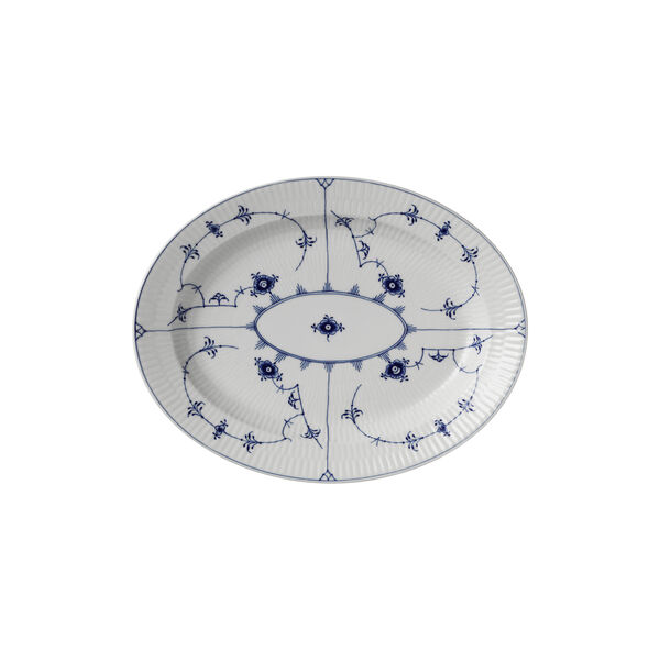 Musselmalet Riflet fad 30,5 cm, Royal Copenhagen