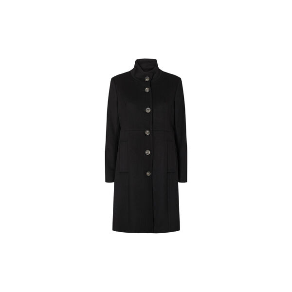 Cashmere Coat W New Parker, ebony black, SAND Copenhagen
