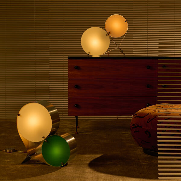 Coppia Table Lamp, ivory/blush, GUBI