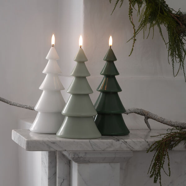 LED Smooth candle Christmas tree | 10x20 | Nordic white, Uyuni Lighting