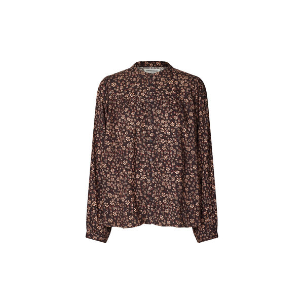 NickyLL Shirt LS, dark mokka, Lollys Laundry