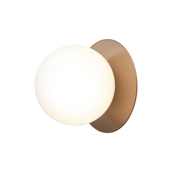 Liila 1 Medium Wall Lamp, dark bronze/optic clear, Nuura
