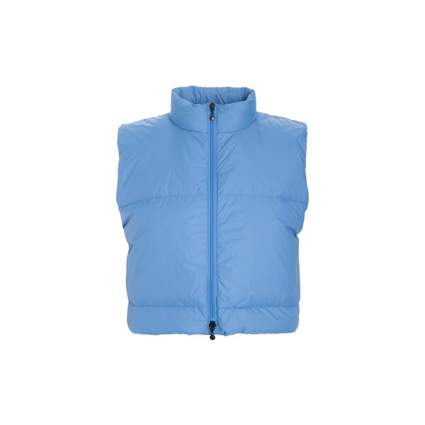 Feather down kort vest, lake blue, BITTE KAI RAND