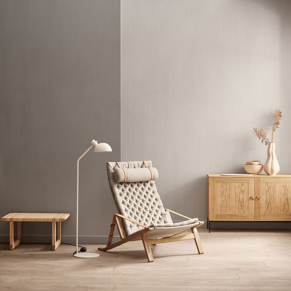 FK10 Plico loungestol, hvidolieret eg/natur, Carl Hansen & S&oslash;n