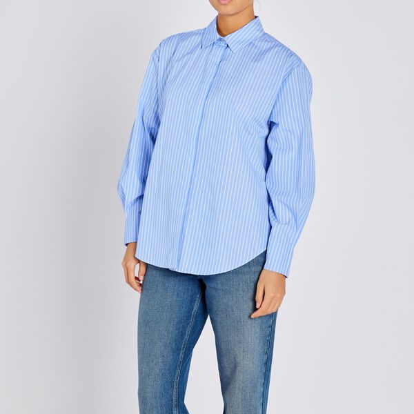 MesquiteBBBela Shirt, blue stripe, Bruuns Bazaar