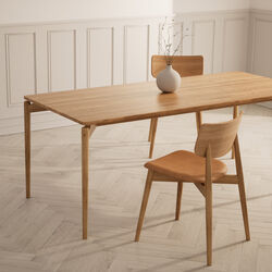 PURE spisebord L140, naturolieret eg PURE spisebord L140, naturolieret eg, Bruunmunch Furniture