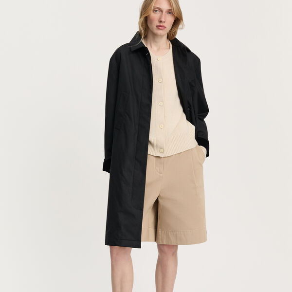 Noor Coat Oilskin, black, Aiayu