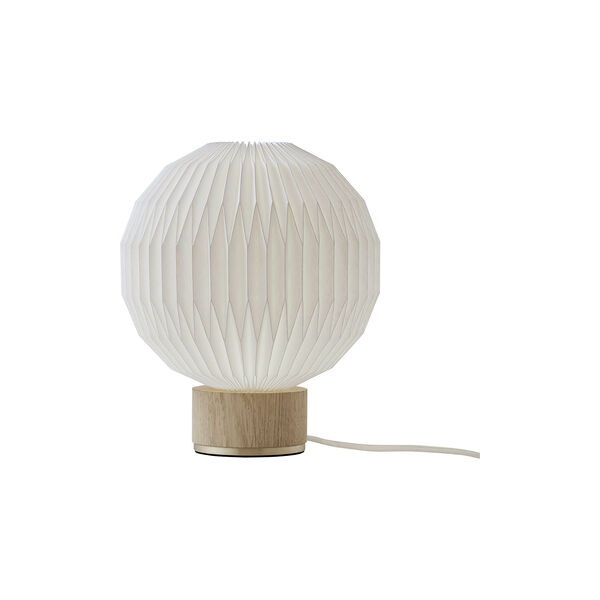 Le Klint 375 bordlampe med papirskærm, lys eg, Le Klint