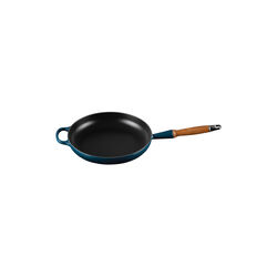 Signature stegepande med træhåndtag Ø 28 cm, nuit, Le Creuset