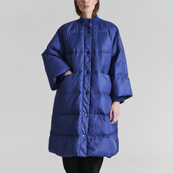 Feather down frakke med knapper, twilight blue, BITTE KAI RAND