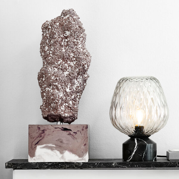 Blown SW6 bordlampe, s&oslash;lv/sort, &Tradition