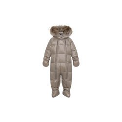 Featherlight Baby Wintersuit with Fur| Caramel | Flyverdragt, VER de TERRE
