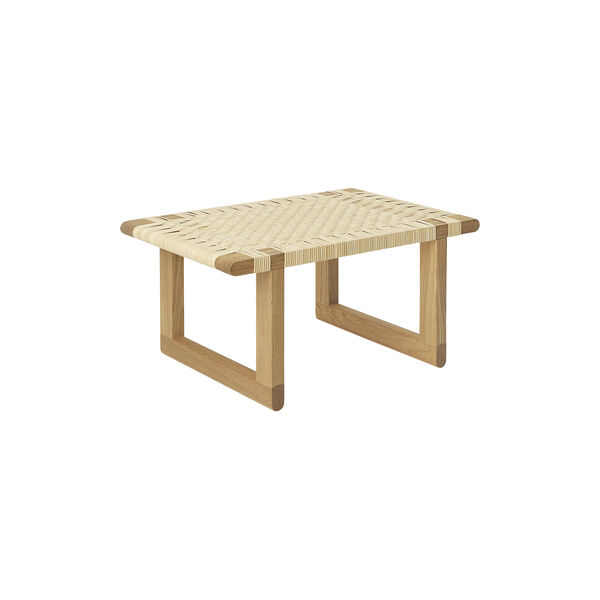 BM0488S Table Bench bord, olieret eg/rattan, Carl Hansen & Søn
