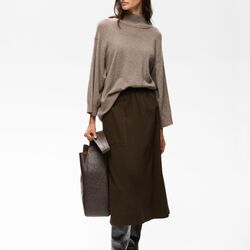 HaikoIW Pullon Skirt, chocolate brown, InWear