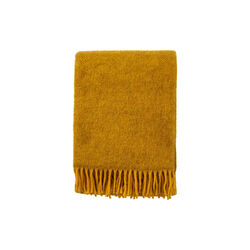 Gotland uld plaid, yellow, Klippan Yllefabrik