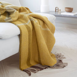 FILOS Throw, yellow, R&oslash;ros Tweed