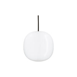 SuperCube 150 Pendant, opal/black, Piet Hein