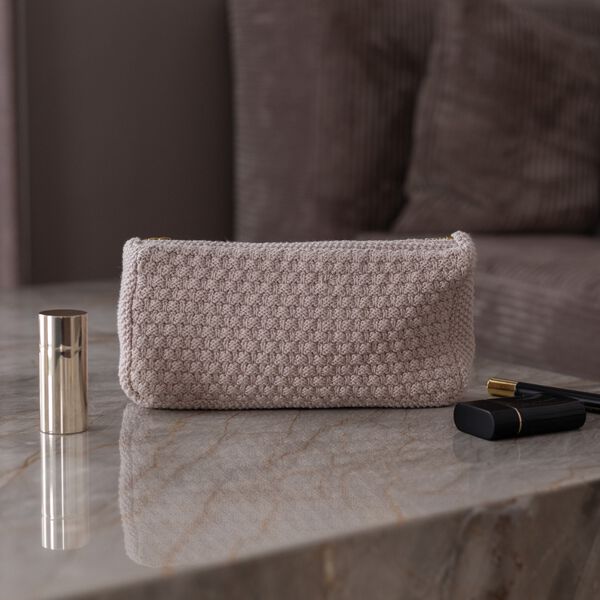 Strikket Clutch Petra, husted violet, By LOHN