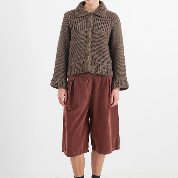 OMEGA DK35-263 Knit Cardigan, soil, PROJECT AJ117