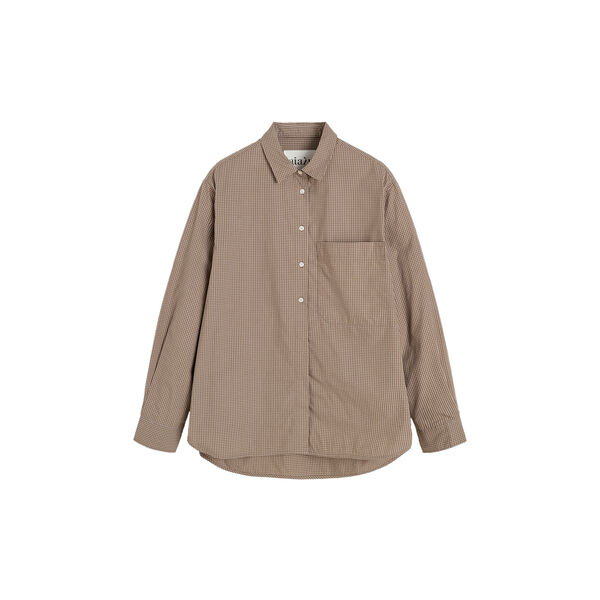 Lynette Shirt Check, mix fossil Lynette Shirt Check, mix fossil, Aiayu