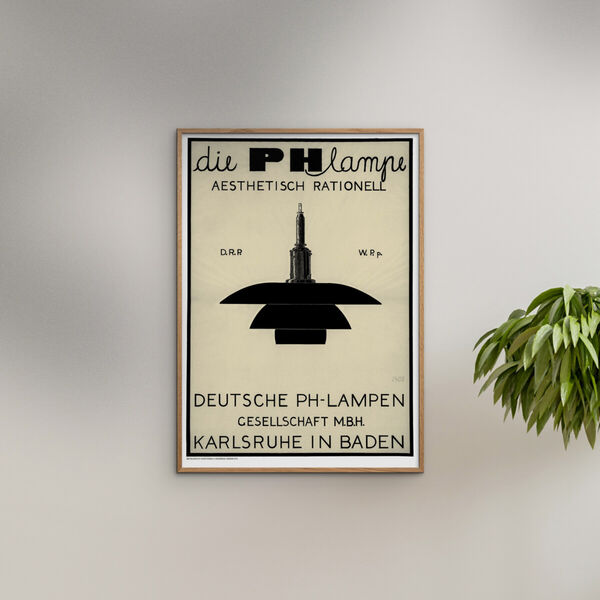 PH Lampe - Black, Poster & Frame
