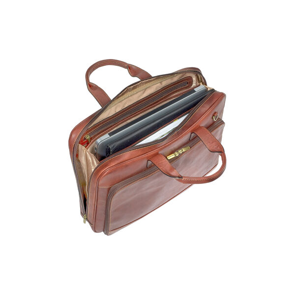 1 Compartment Laptop Bag, dark brown, Tony Perotti