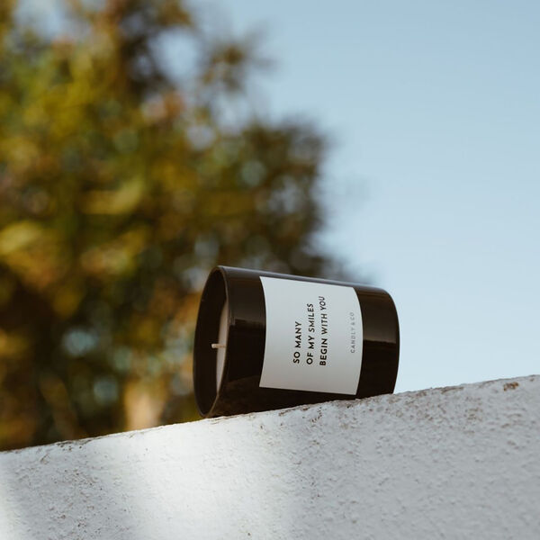 No. 6 Candle, So many of my smiles begin with you, Candly & Co