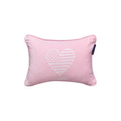 Icons Kids Organic Cotton Velvet Pillow, pink, Lexington