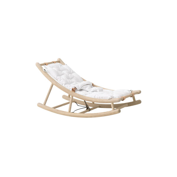 Wood baby & junior vippestol, eg/hvid, Oliver Furniture