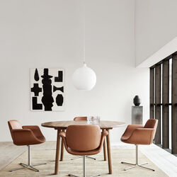 Flamingo Chair med fast stel, Cognac 95, Fredericia Furniture