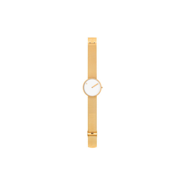PICTO armbåndsur, white/gold/matt gold, Picto