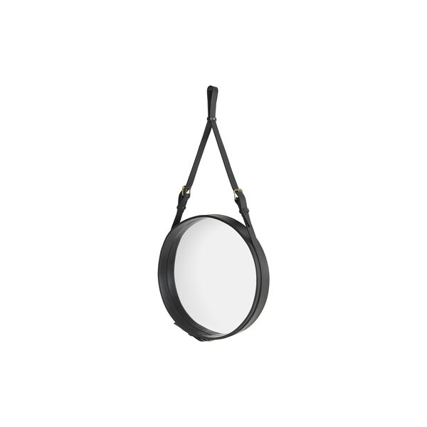 Adnet Circular Wall Mirror, black, GUBI