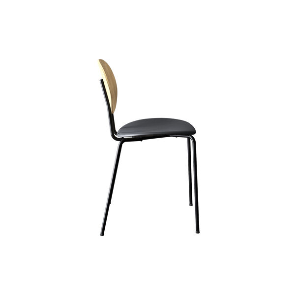 PIET HEIN Chair, hvidpigmenteret eg//Solid Black 509 PIET HEIN Chair, hvidpigmenteret eg//Solid Black 509, Sibast Furniture