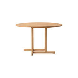 BM80 Mogensen Shaker Table &Oslash; 120 cm, olieret eg, Fredericia Furniture