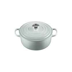 Signature rund st&oslash;bejernsgryde &Oslash; 20 cm, sea salt, Le Creuset