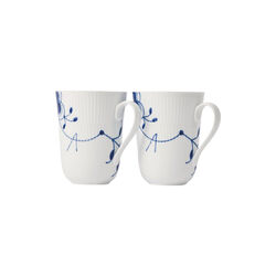 Blå Mega Riflet kop 2 stk., Nr. 9, Royal Copenhagen