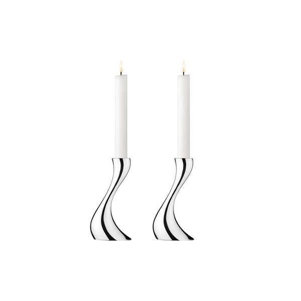 Cobra Lysestaker small, 2 stk., Georg Jensen