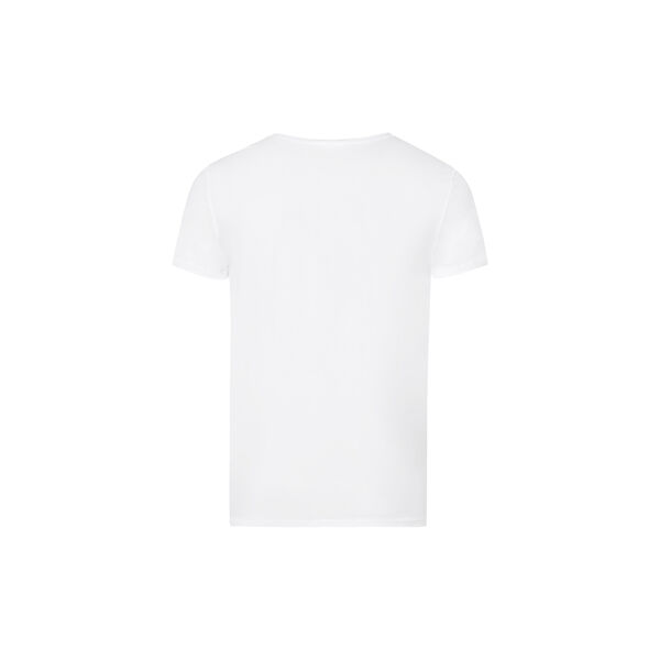 Cotton Superior SS Shirt V-Neck, white, HANRO