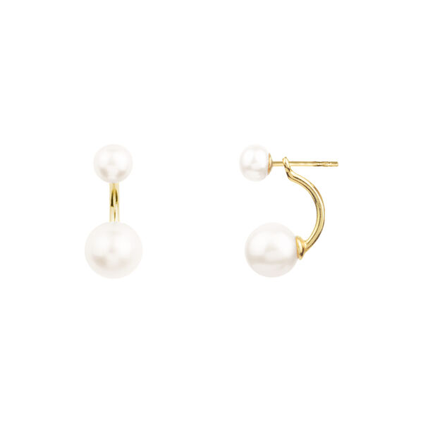 VENUS ARCH ØRERINGE, forgyldt/hvid VENUS ARCH ØRERINGE, forgyldt/hvid, House of Vincent