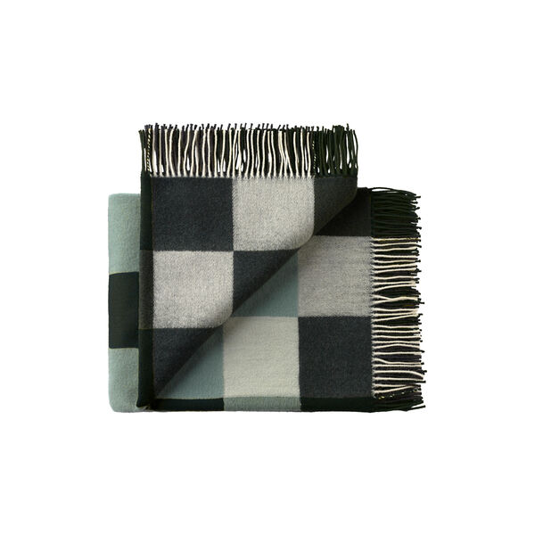 Plain Beat plaid, 01223 dark greens, Silkeborg Uldspinderi