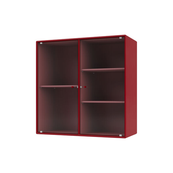 RIPPLE II vitrineskab, 165 beetroot, Montana Furniture