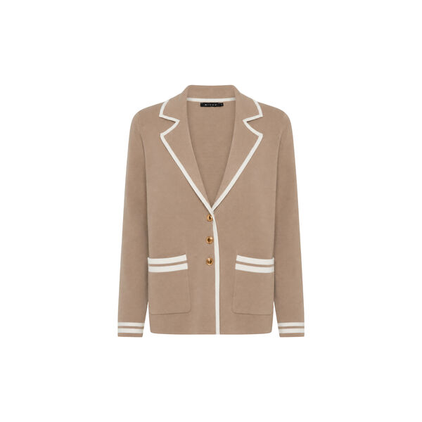 Cardigan Milano Knit, camel/offw, Micha