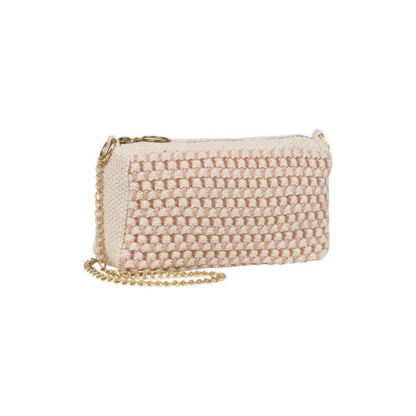 Strikket Clutch Kæde Multi, beige-rose-brown, By LOHN
