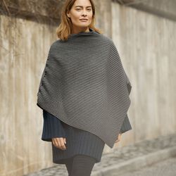 Pleece Poncho, dark grey, Design House Stockholm
