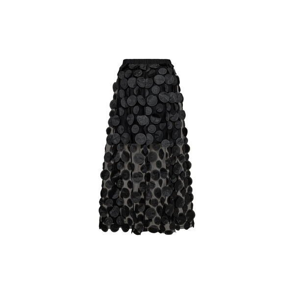 PD-Donna Dot Maxi Skirt, black, Pieszak