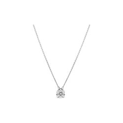 Venice Solitaire Halsk&aelig;de | 14 kt. Hvidguld | 0,50 ct, Sif Jakobs Jewellery