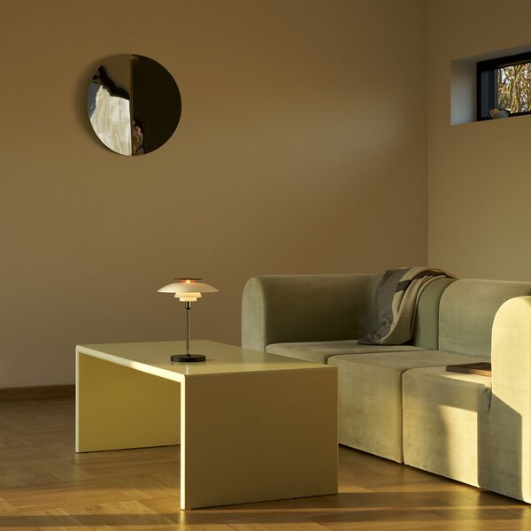 PH 80 Portable lampe, opal white/high lustre chrome plated, Louis Poulsen